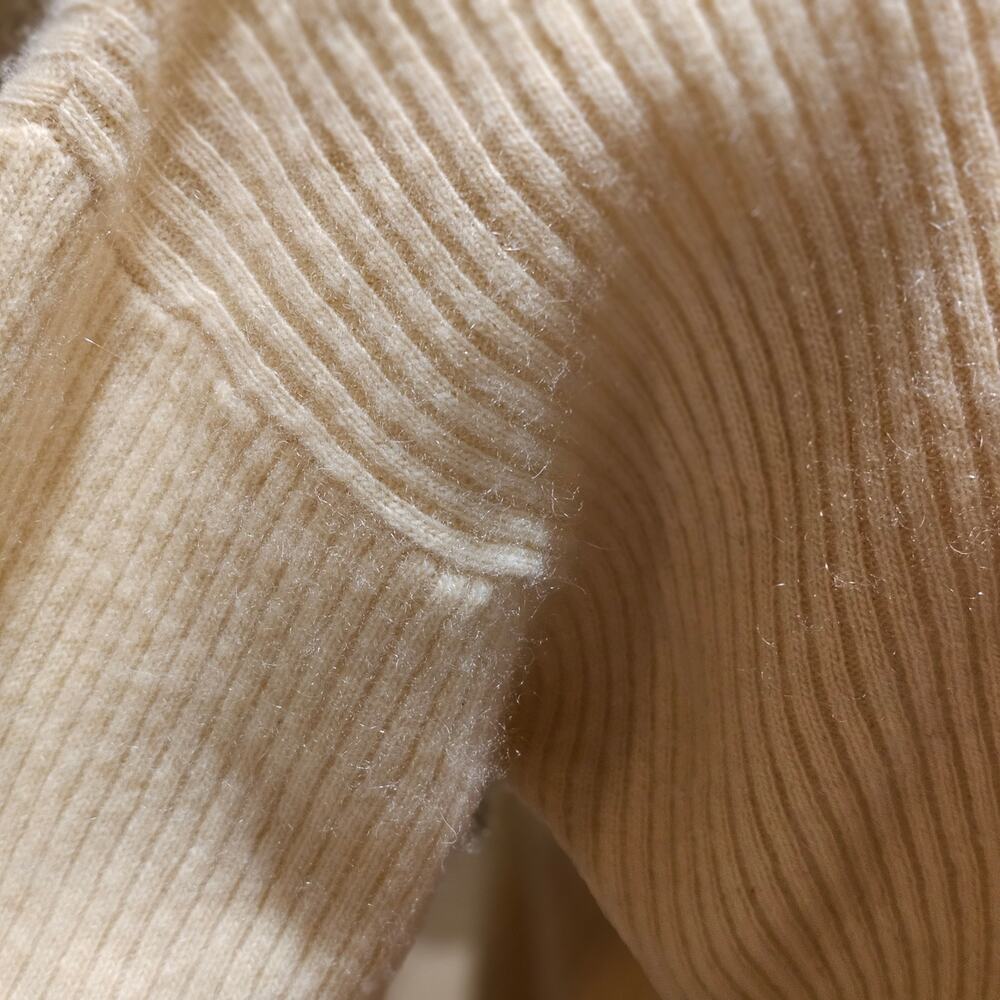 J.Crew 100% Ribbed Cashmere Sweater L Cabincore Soft Surrounding Nostalgic - Picture 14 of 16